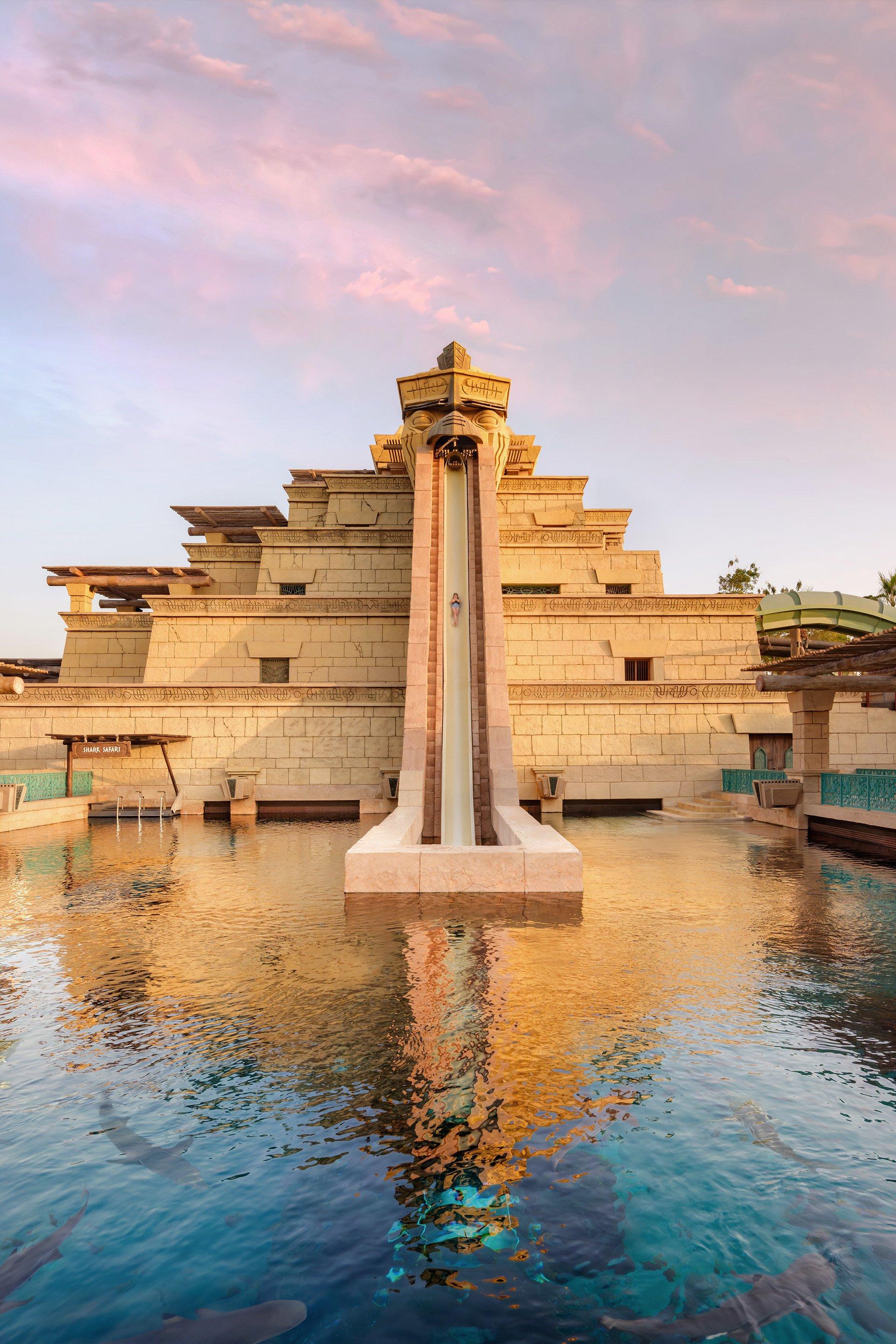Lady Swimming at Aquaventure World